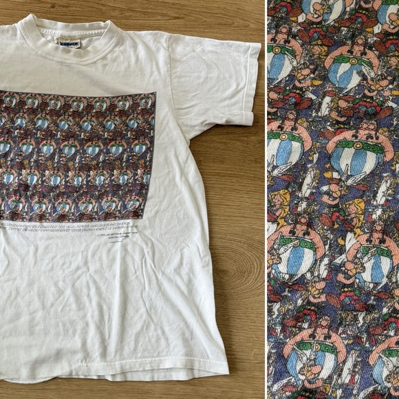 Very Rare Vintage 90s 1995 Magic Eye Illusion Print Tshirt - Picture 1 of 8